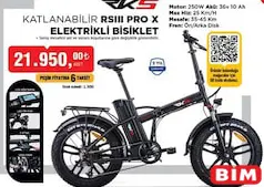 RKS KATLANABİLİR ELEKTRİKLİ BİSİKLET RKS KATLANABİLİR ELEKTRİKLİ BİSİKLET